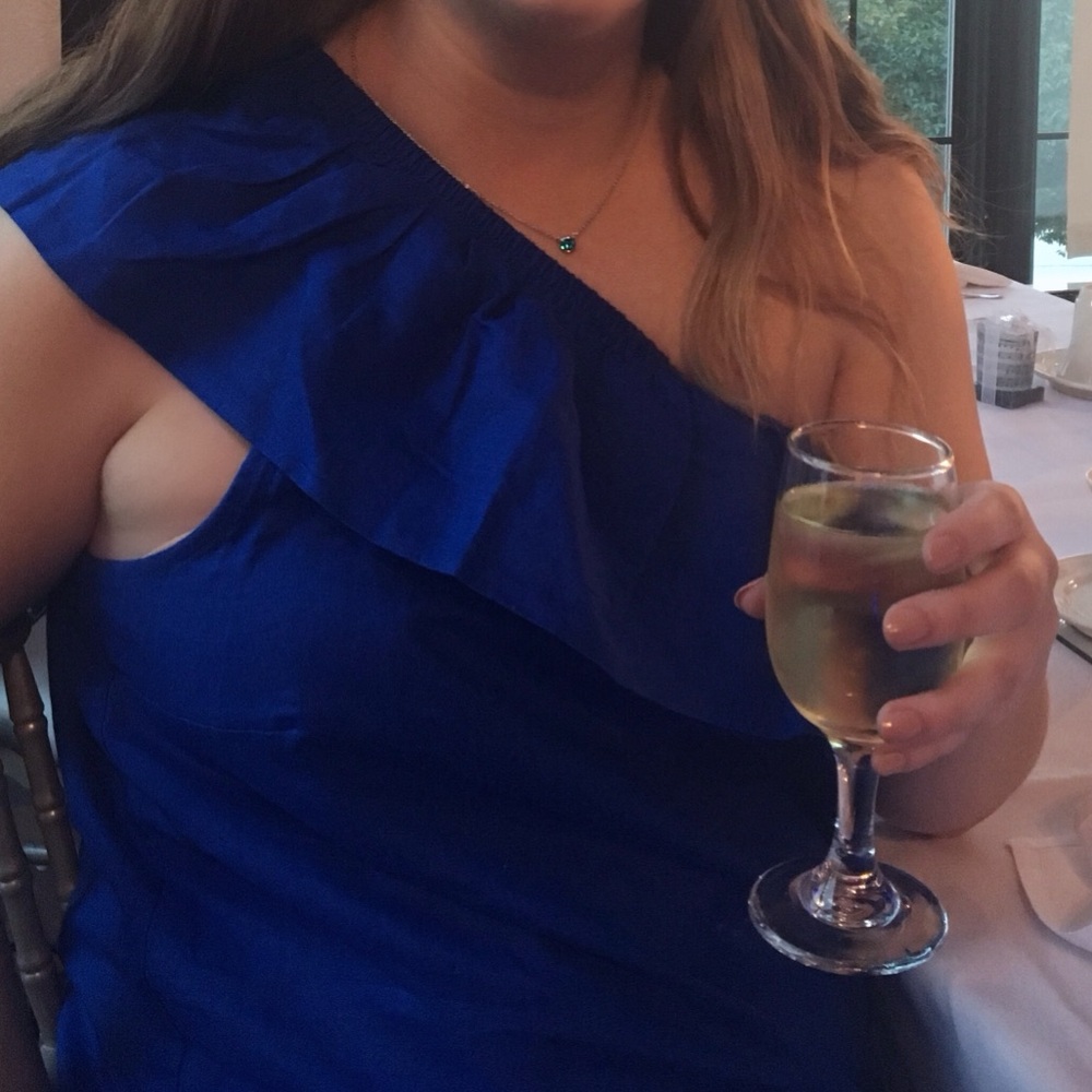 J. Crew Ruffle One-Shoulder Linen Dress - Picture 2 of 5